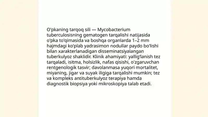 Òpkaning tarqoq sili 3