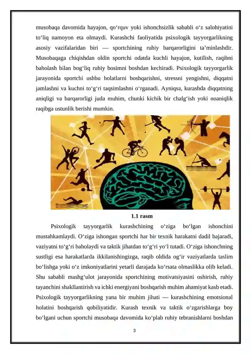Kurash Psixologik Tayyorgarlik 3