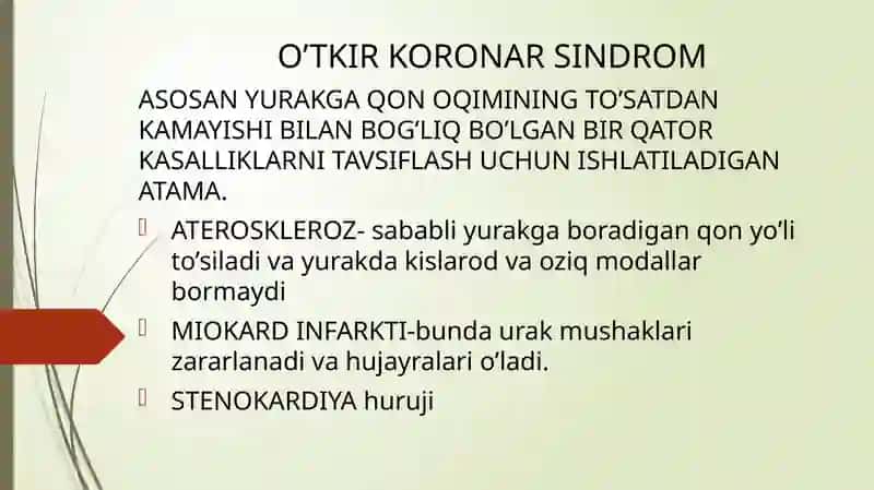O’TKIR KORONAR SINDROM 3