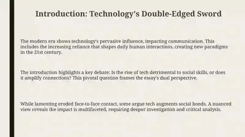Technology's Impact: Diminishing or Enhancing Social Bonds? 3