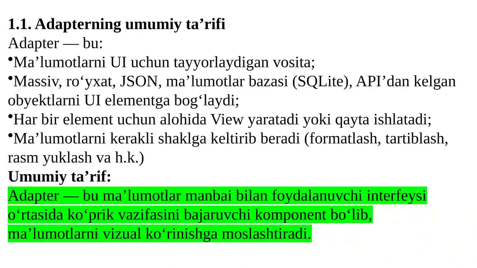 Adapterlar va ularning qo‘llanilishi 3