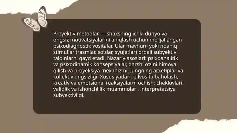 Proyektiv Metodlarning Orni 3
