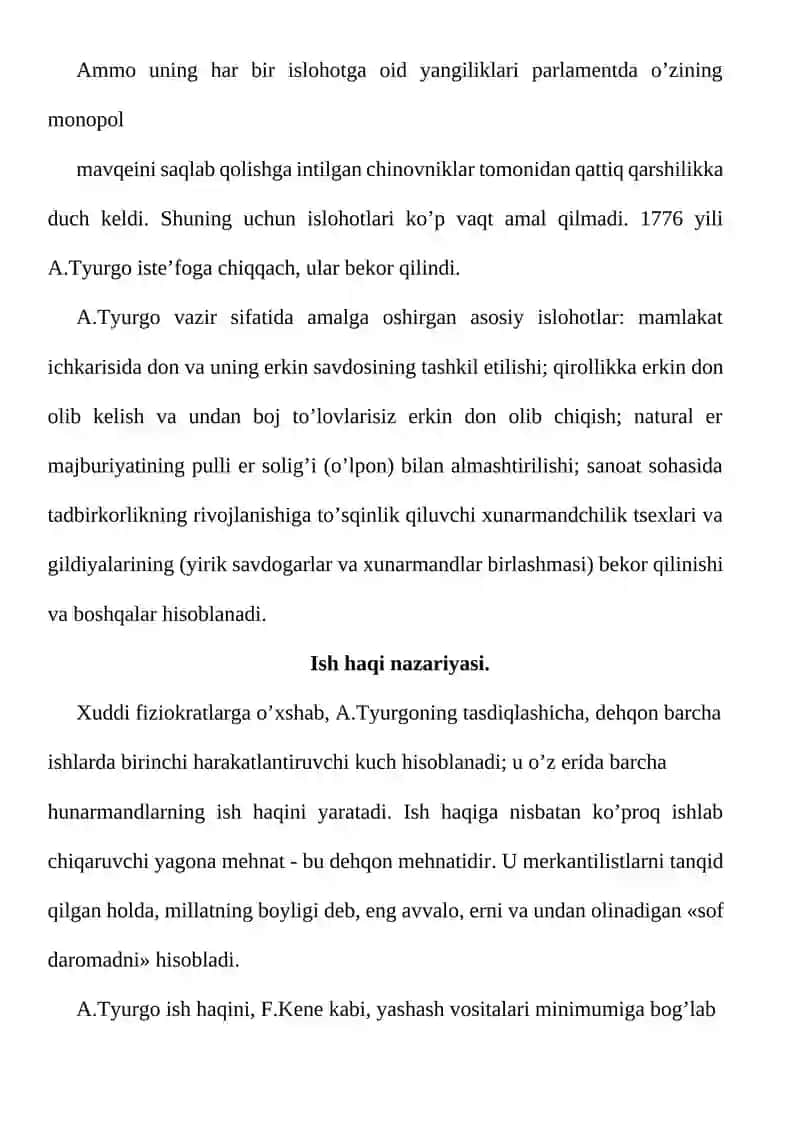 A.Tyurgoning iqtisodiy ta’limoti 3