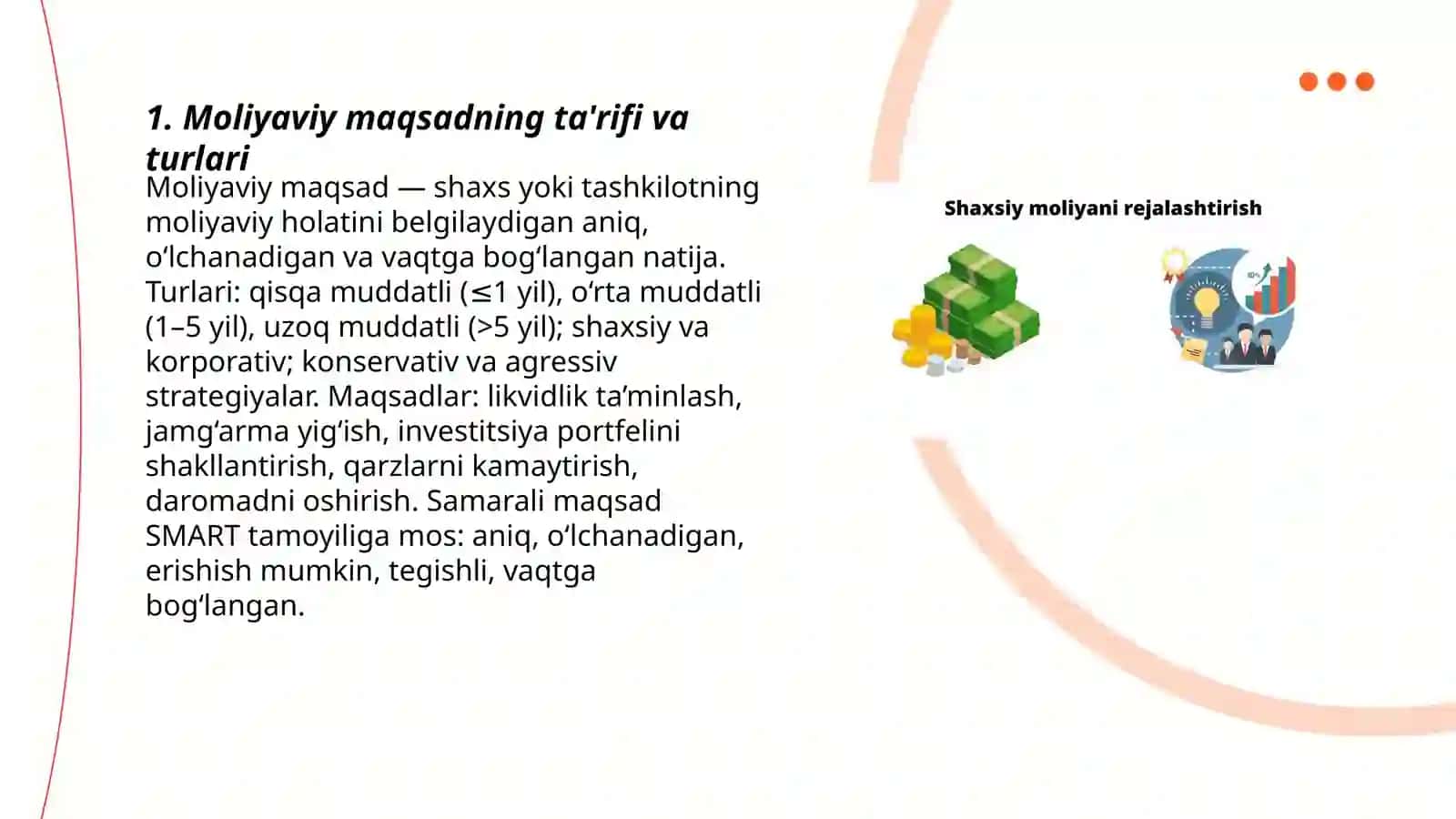 Moliyaviy maqsadni aniqlash 3