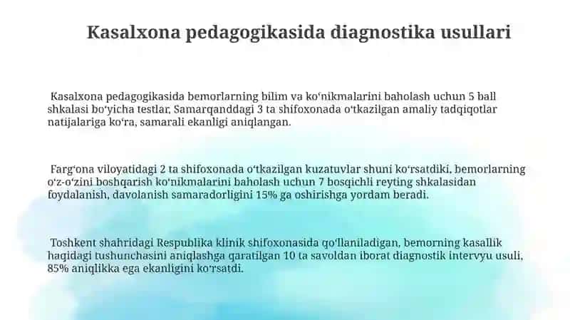 Kasalxona Pedagogikasi 3