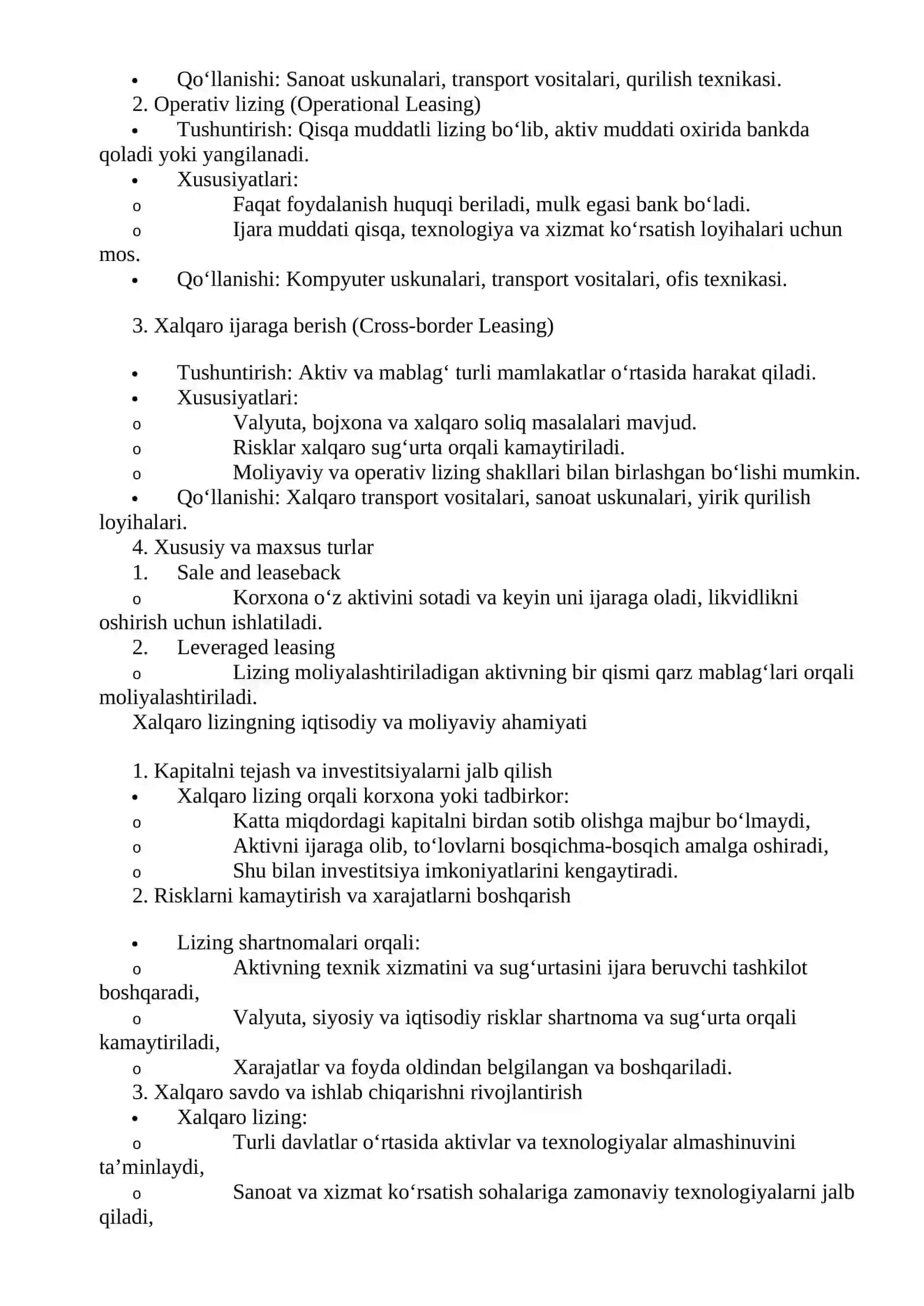 Xalqaro lizingning asosiy tushunchalari 3