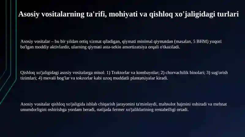 Asosiy vositalar 3
