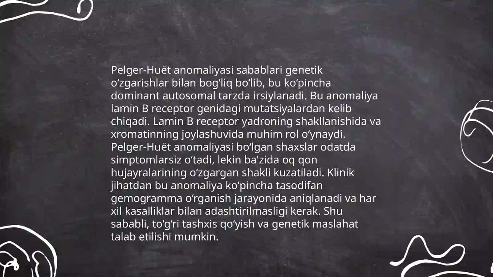 Oq qon hujayralarining Pelger anomaliyasi 3