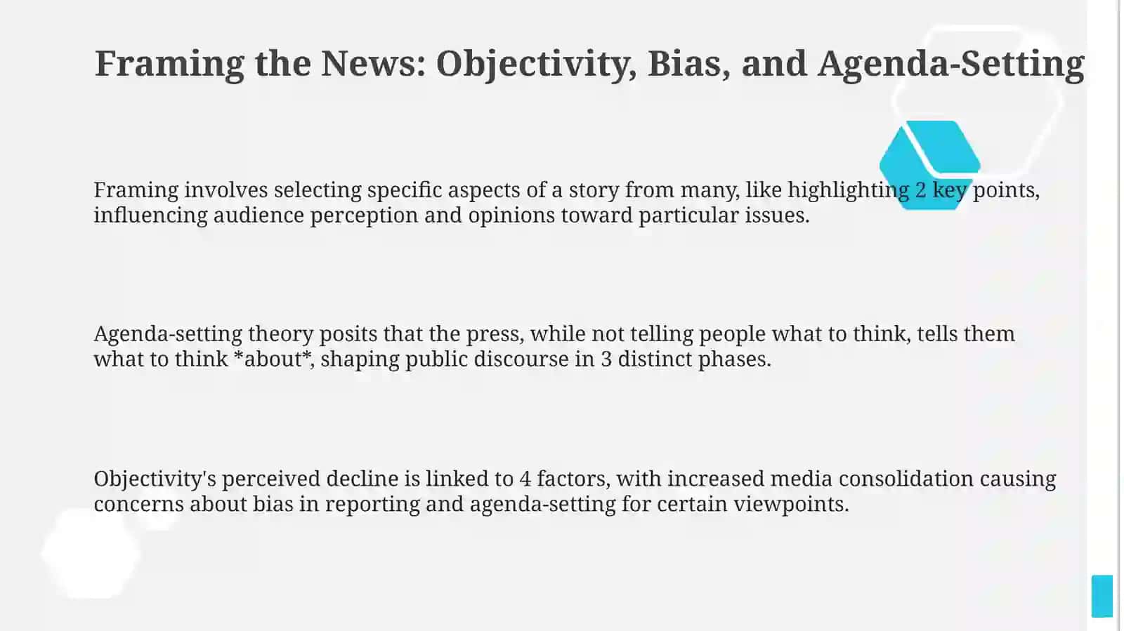 Discoursic features of the Pressmedia 3