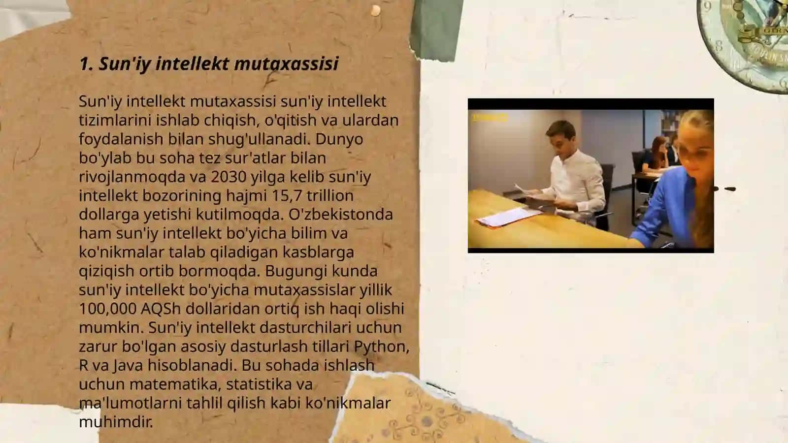 Sun'iy intellekt mutaxassisi 3