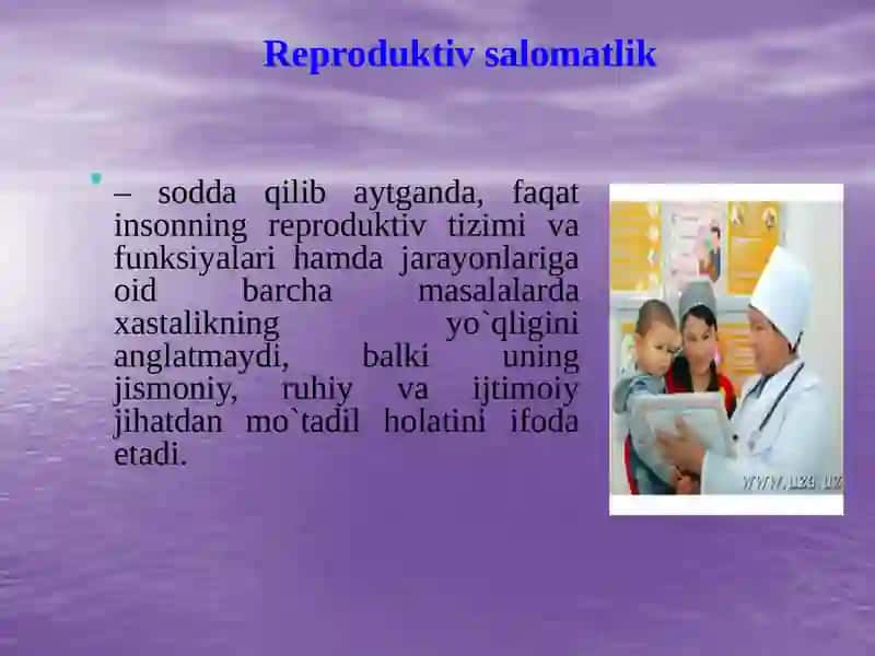Reproduktiv salomatlik 3