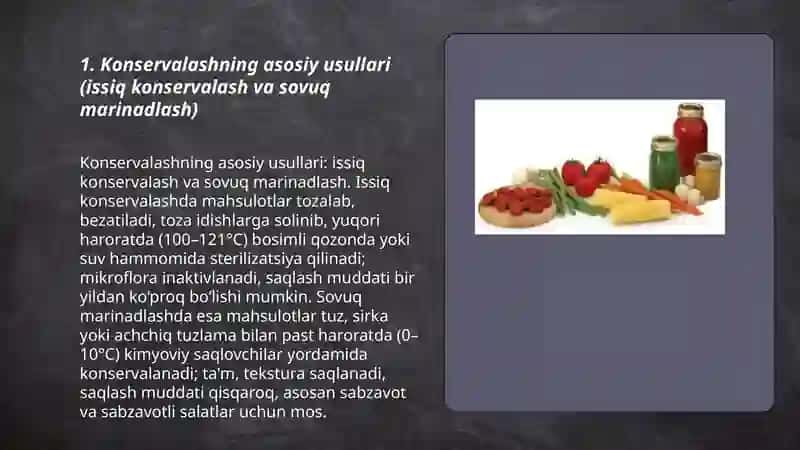 Konservalash 3