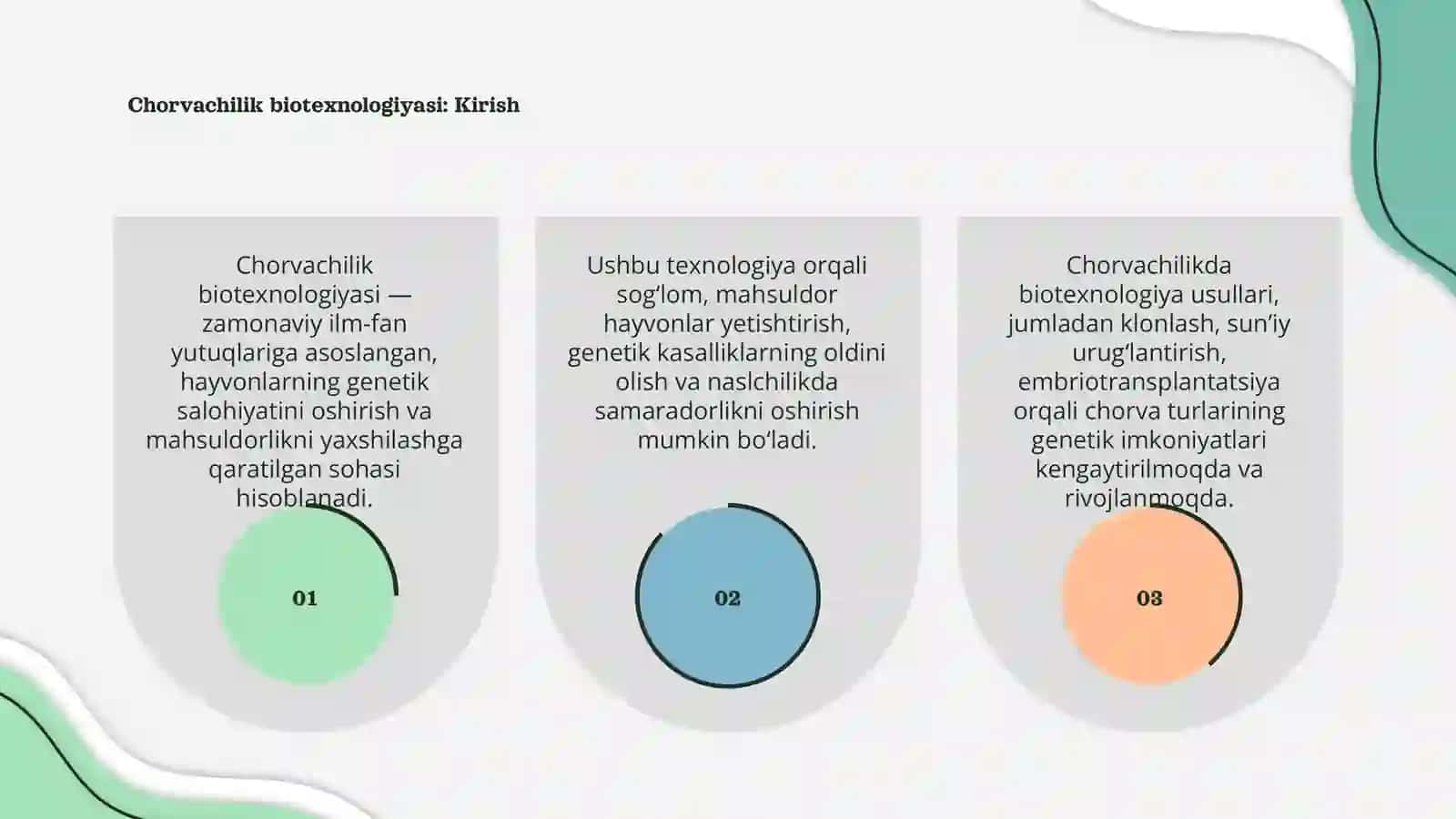 Chorvachilik biotexnologiysi 3