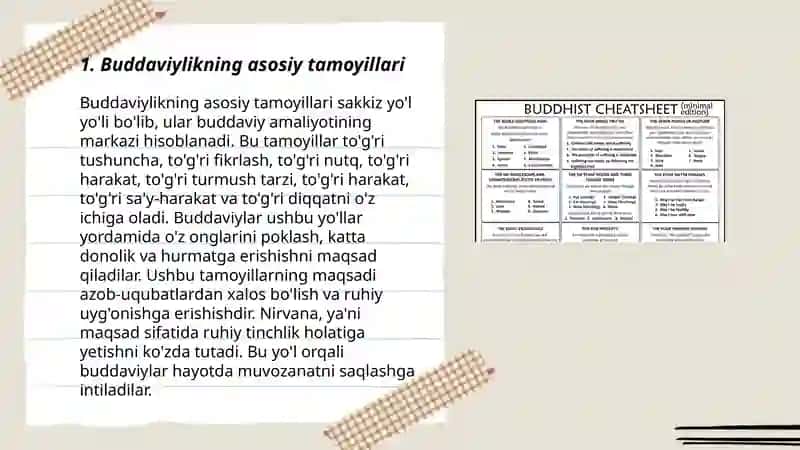 Buddaviylik yunalishlari haqida 3