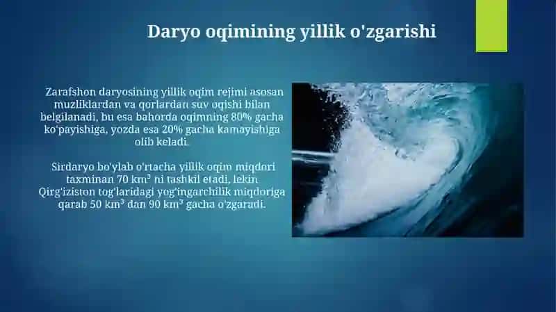 Daryolar suv rejimining davrlari 3