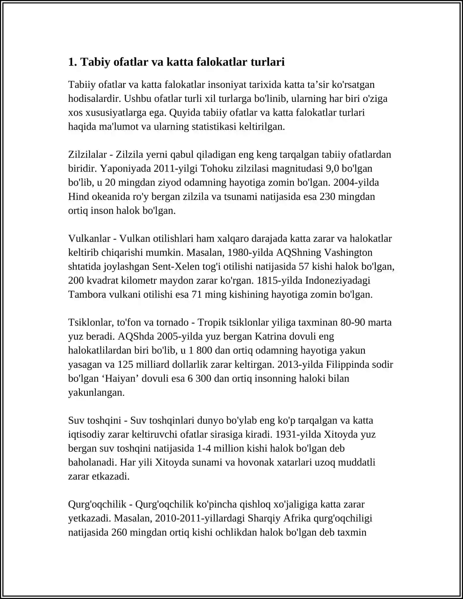 O‘ZBEKISTON RESPUBLIKASI OLIY TA’LIM FAN VA INNOVATSIYA VAZIRLIGI TTATF PEDIATRIYA FAKULTETI XALQ TABOBATI MUSTAQIL ISH 3