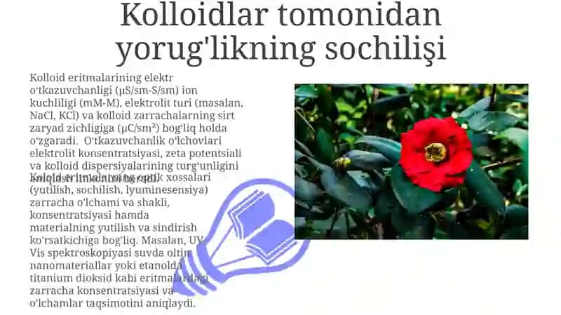 Kolloid eritmalarning optik xossalari 3