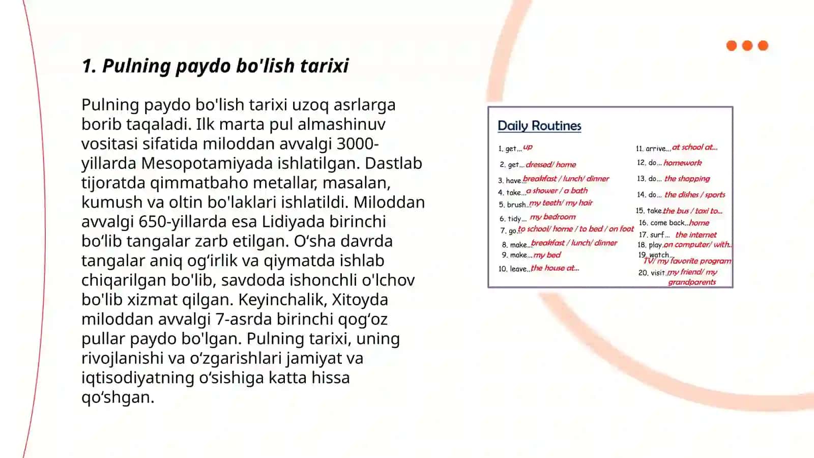 Pulning paydo bo'lish tarixi 3
