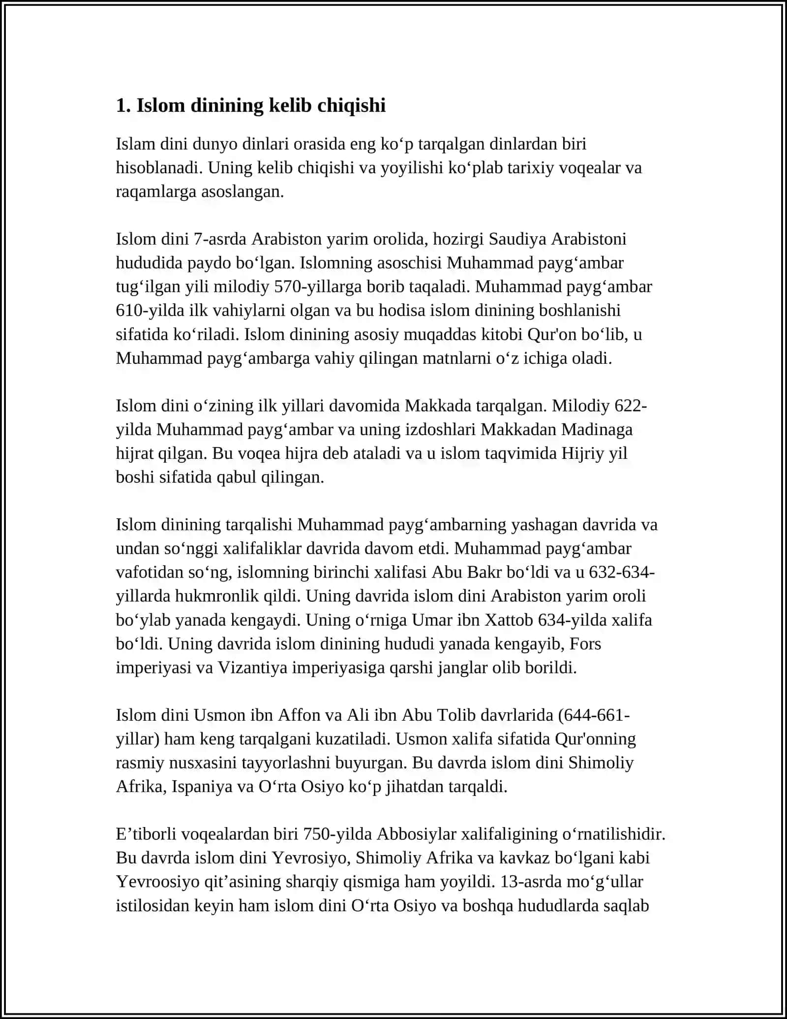 ISLOM DINIDA MASXABLAR VA OQIMLAR 3