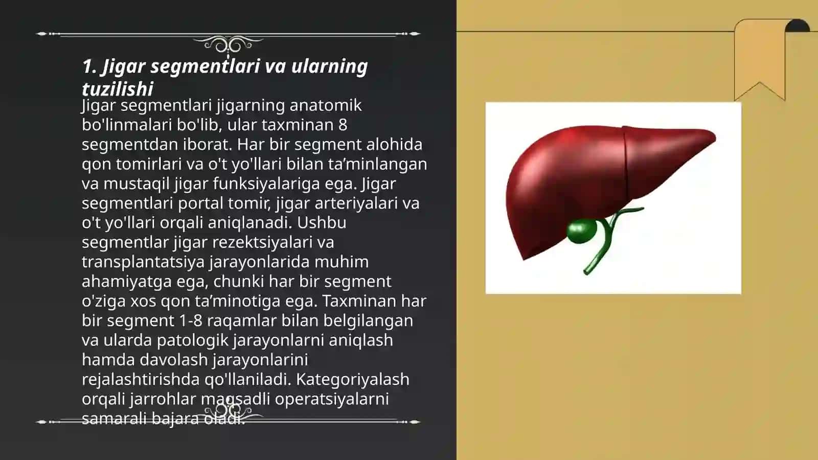 Jigar segmentlari va ularning tuzilishi 3