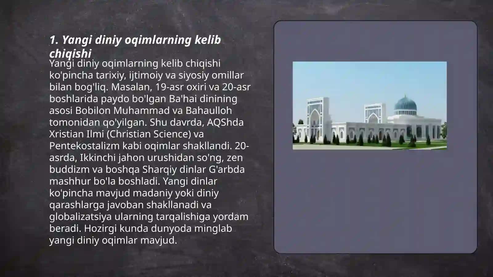 Yangi diniy talimotlar va sektalar 3