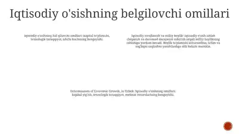 Iqtisodiy O’Sish Va Milliy Boylik 3