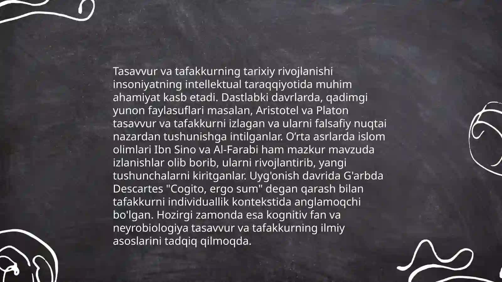 Tasavvur va tafakkur 3