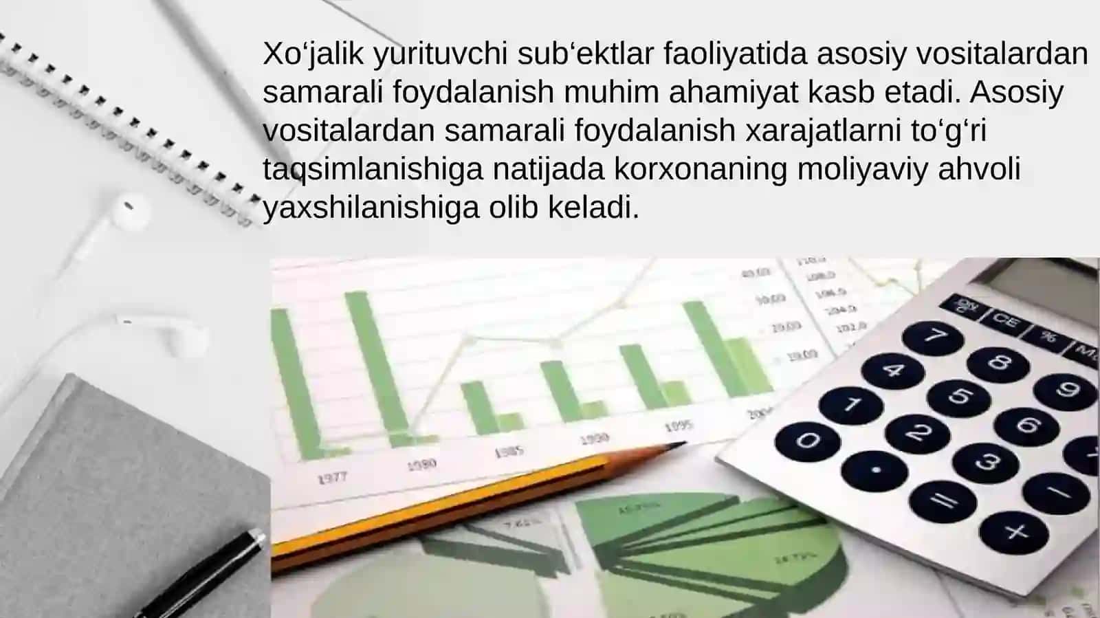 Asosiy vositalardan samarali foydalanish tahlili 3