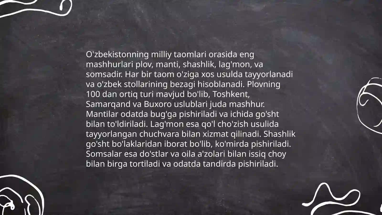 O'zbekistonning milliy taomlari 3