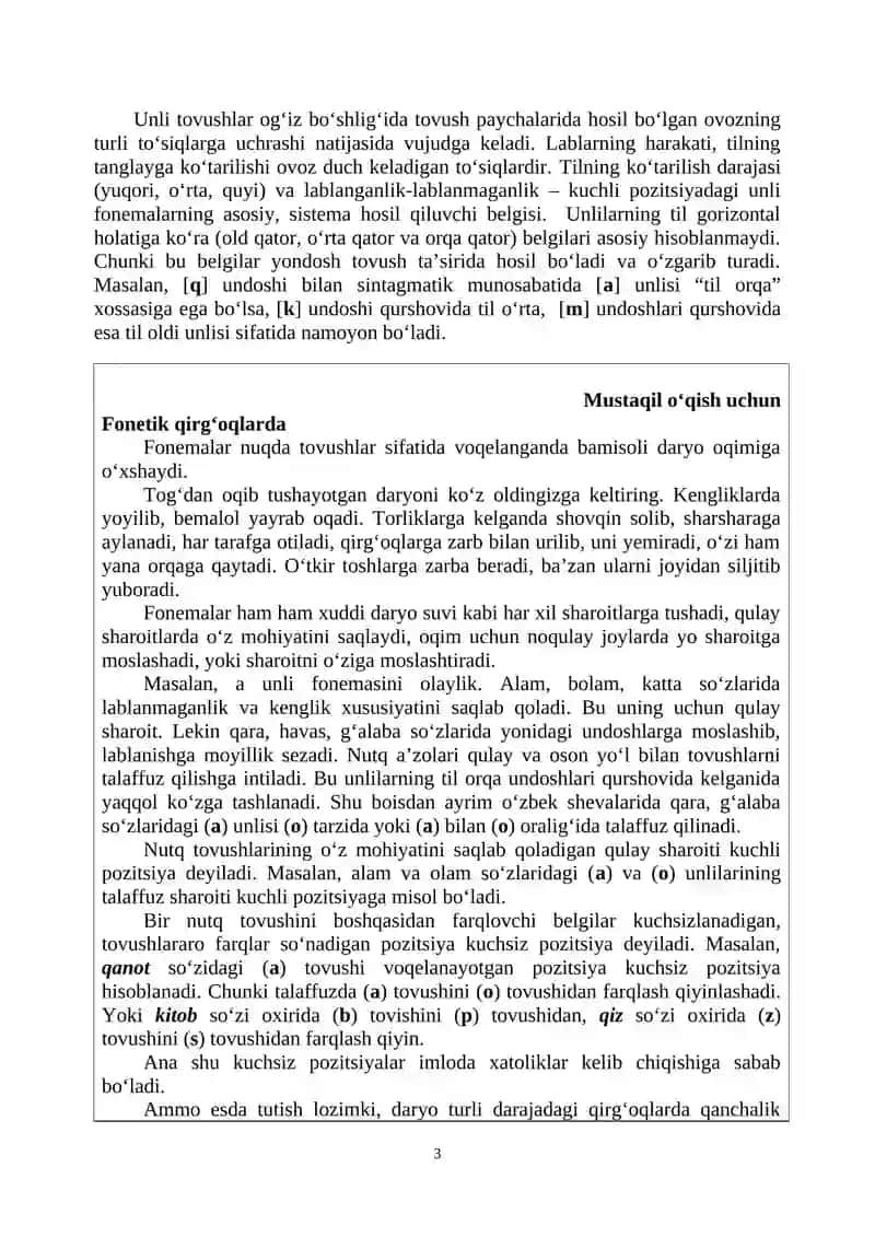 Fonetika va fonologiya 3