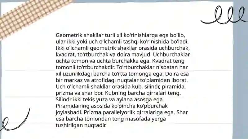 Geometrik shakllar 3