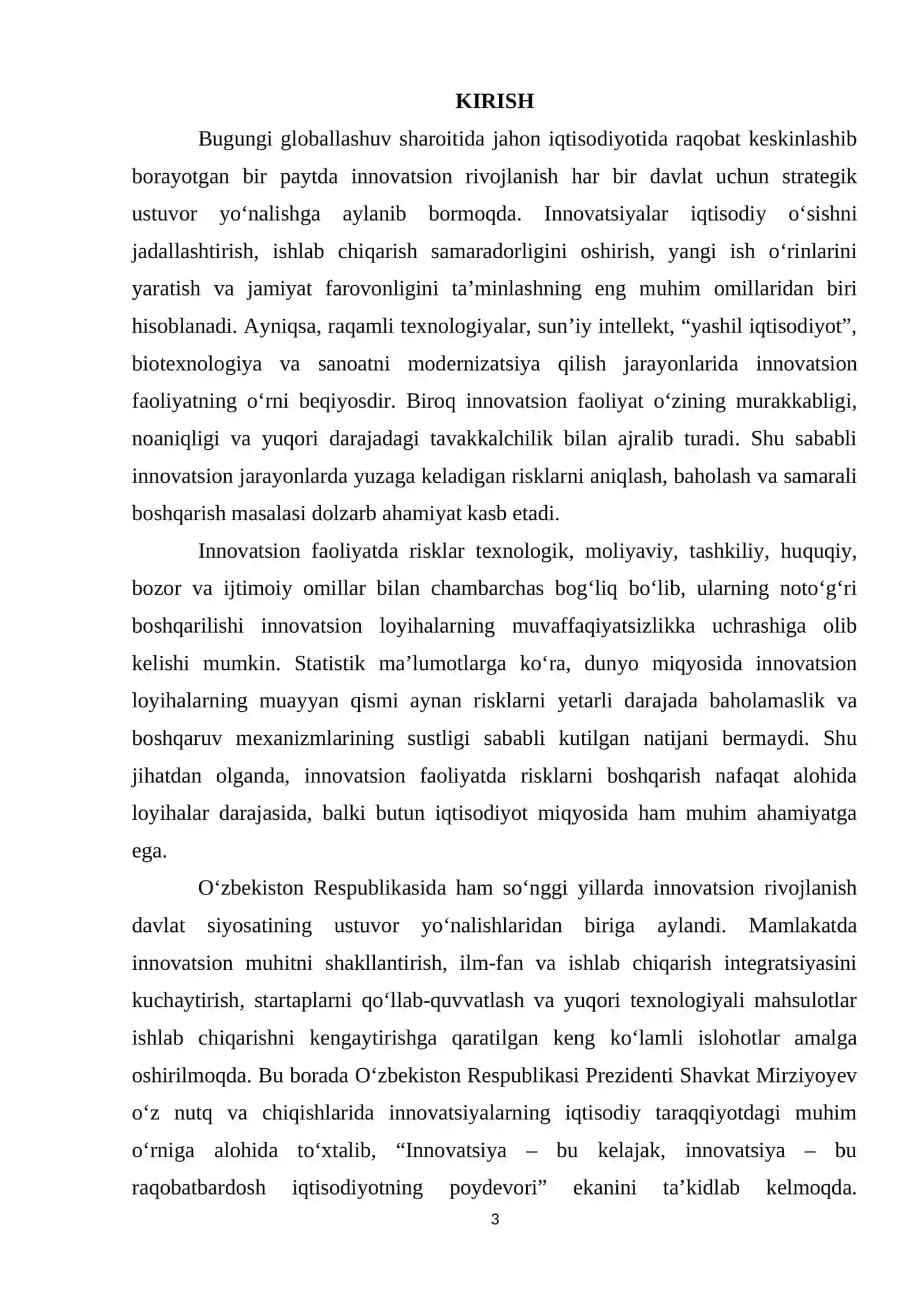 Innovatsion faoliyatda risklarni boshqarish usullari 3