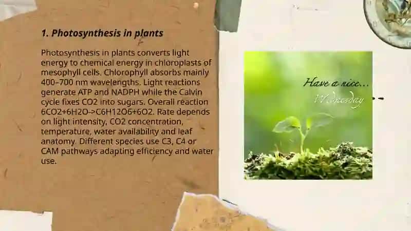 Photosynthesis in Plants 3