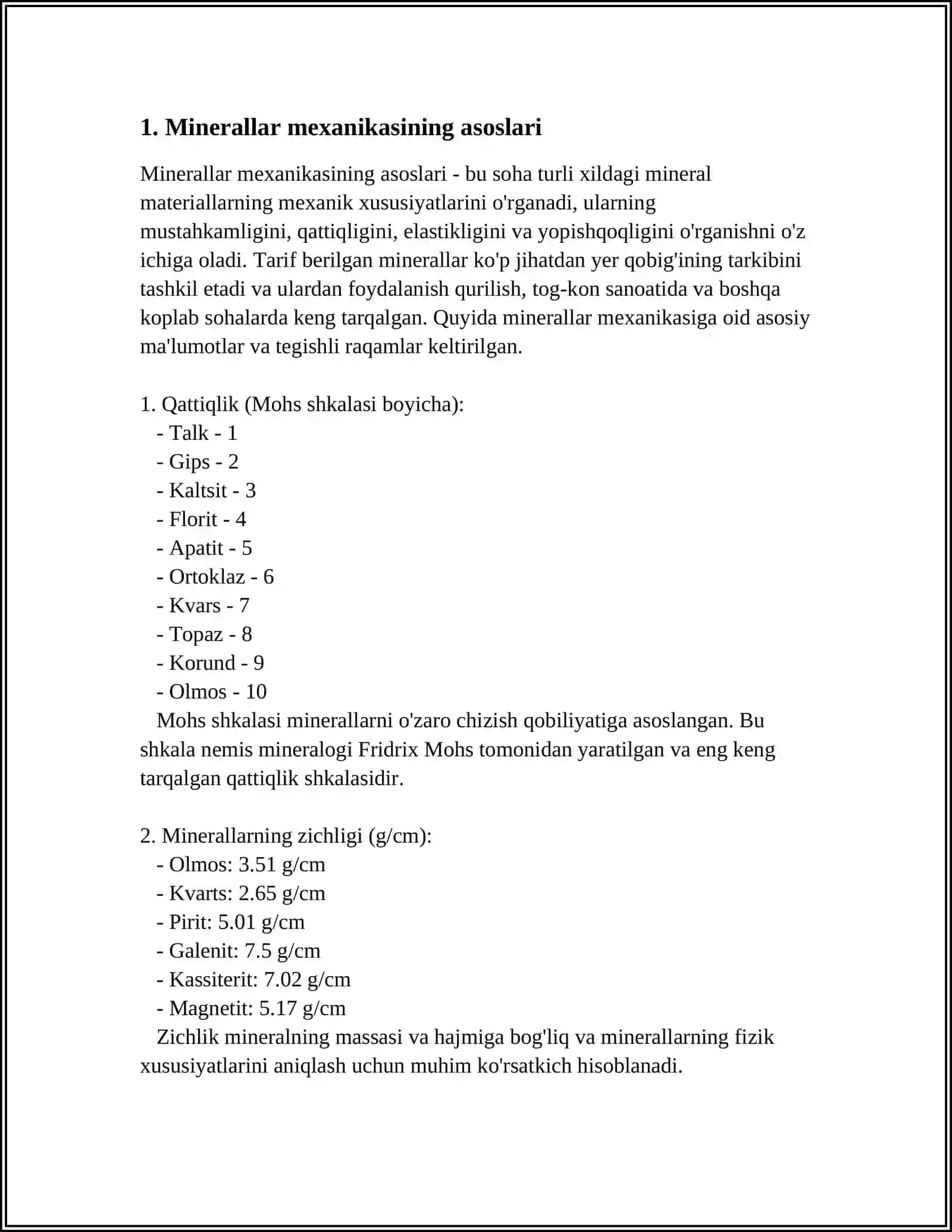 MINERALLAR MEXANIKASI 3