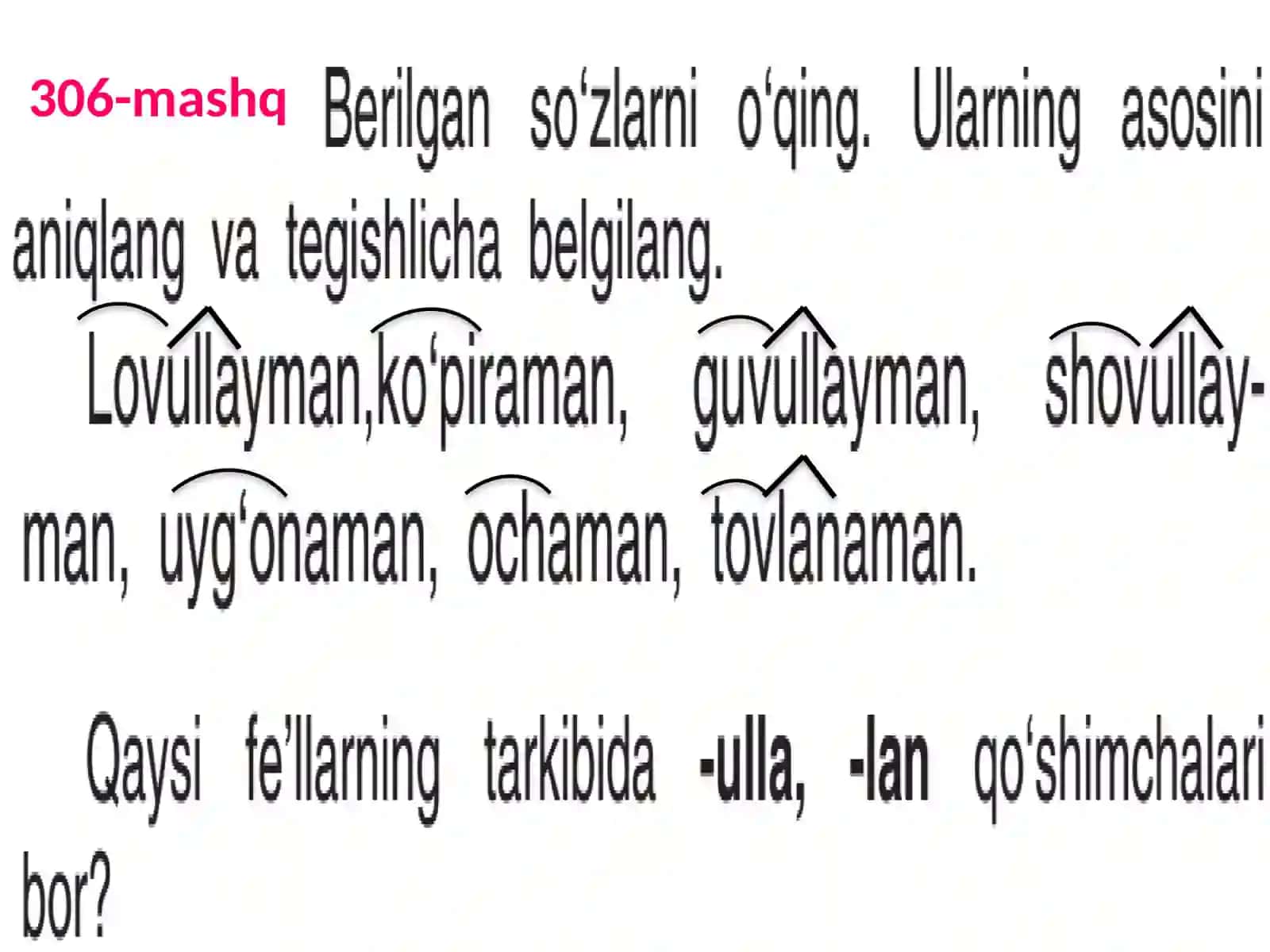 FE’L YASOVCHI QO‘SHIMCHALAR 3