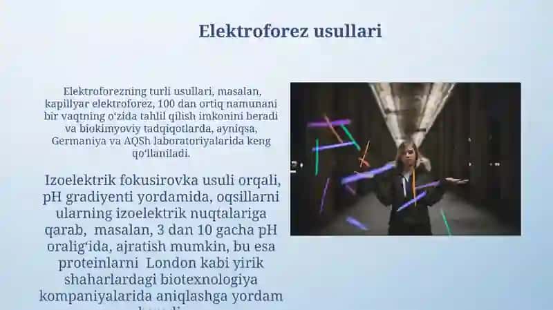 Elektroforez usullari 3