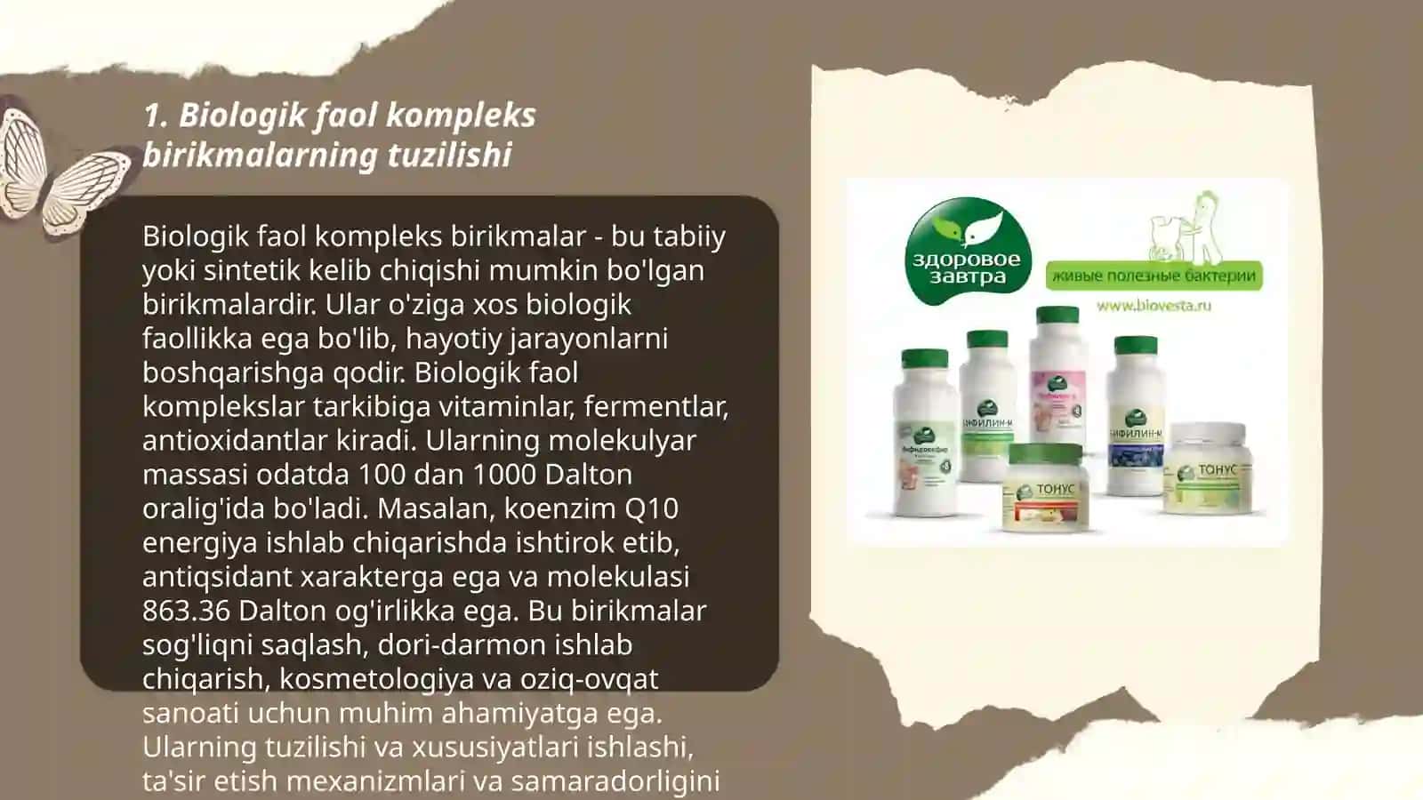 Biologik faol kompleks birikmalar 3