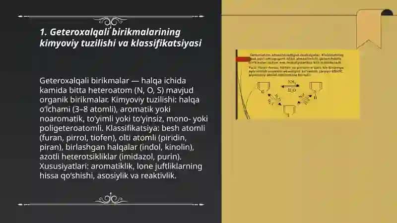 Geteroxalqali birikmalar va ularni tibbiyotda qo'llanilishi 3