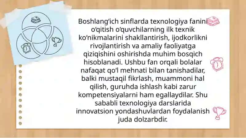 Texnologiya Fanini O’qitishda Innovatsion Yondashuv 3