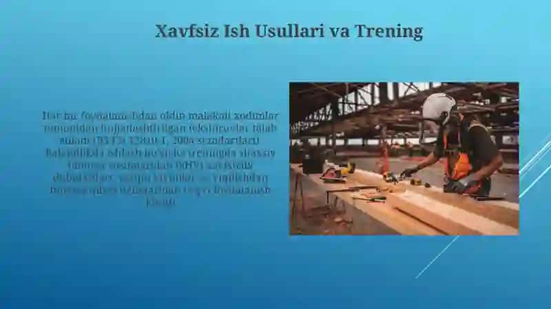 Xavfsiz Ish Usullari va Trening 3