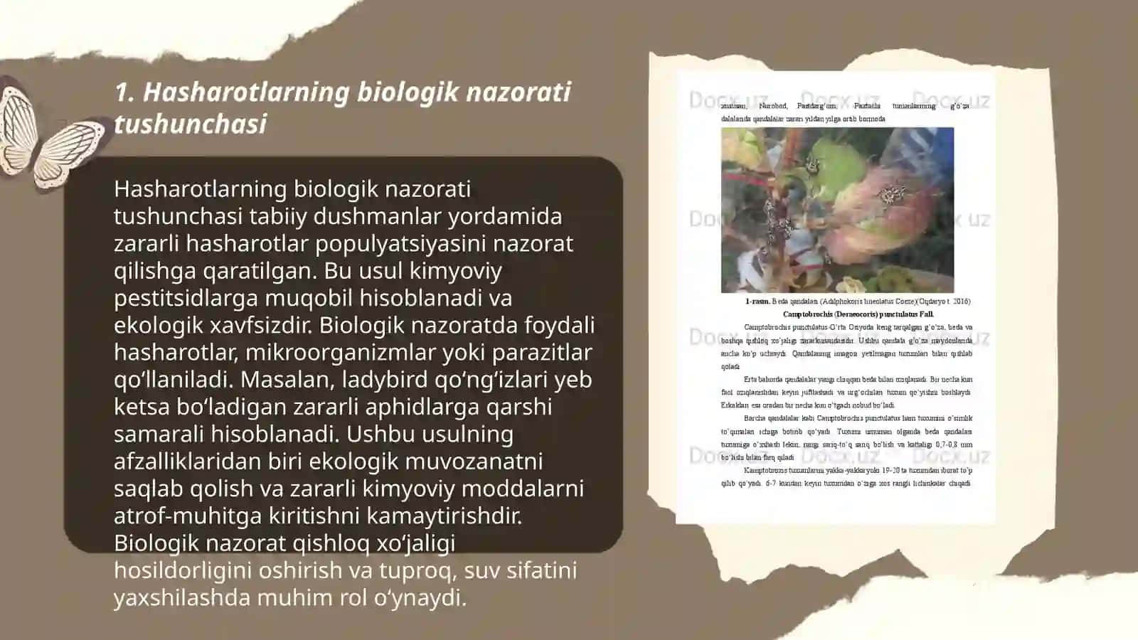 Hasharotlarning biologik nazorati tushunchasi 3