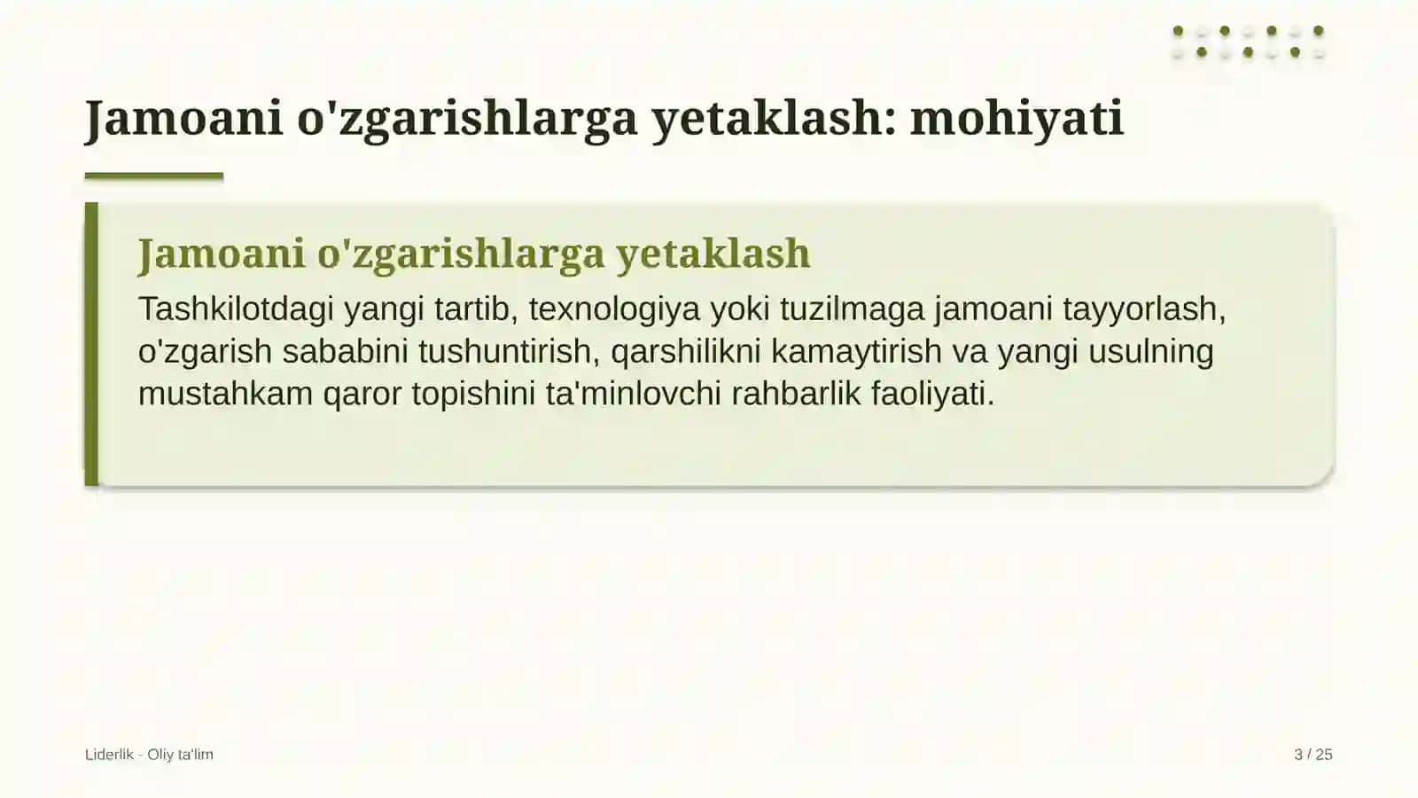 Keramik plitka ishlab chiqarishda jamoani o'zgarishlarga yetaklash 3