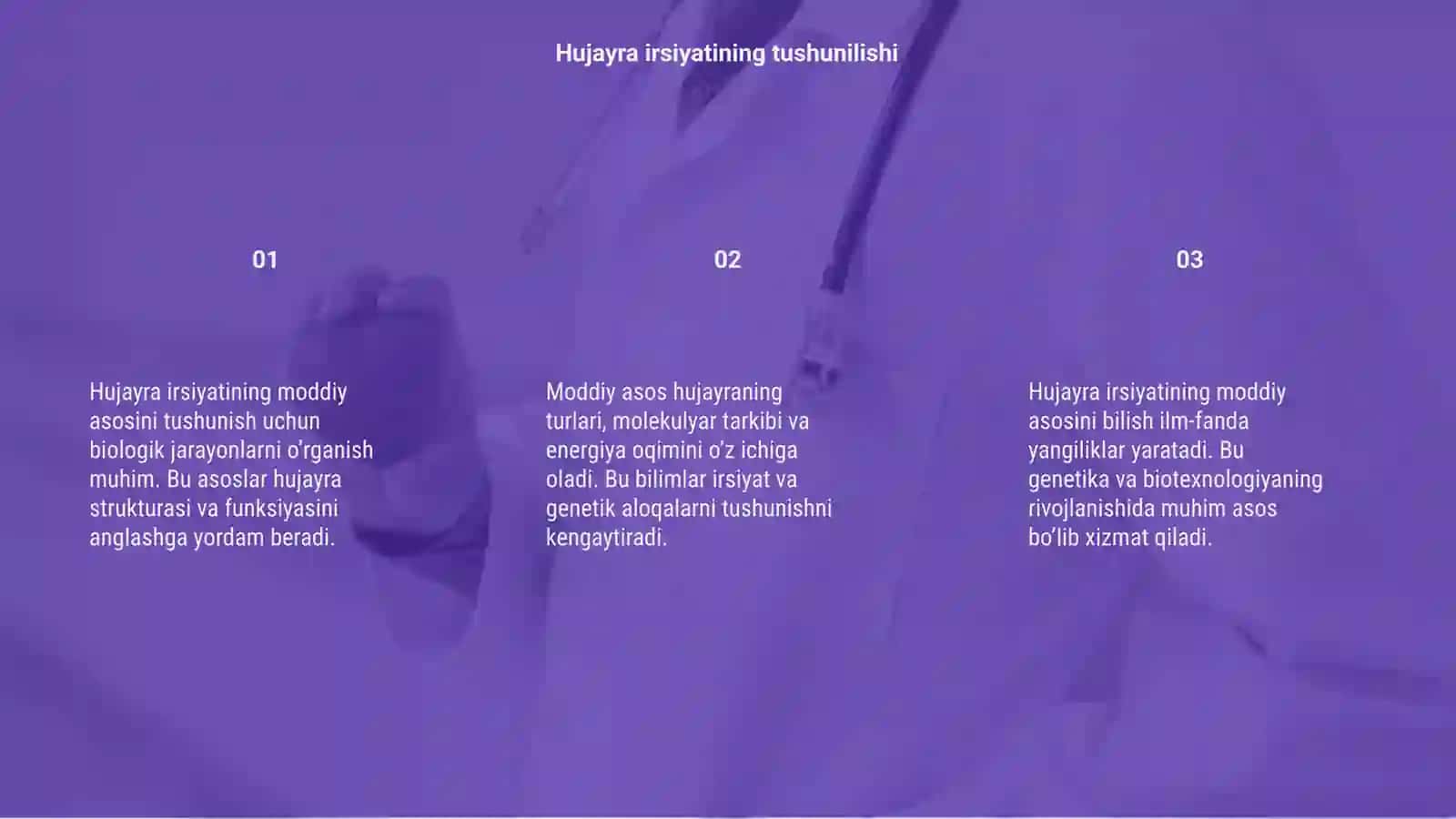 Hujayra irsiyatning moddiy asosi ekanligi 3