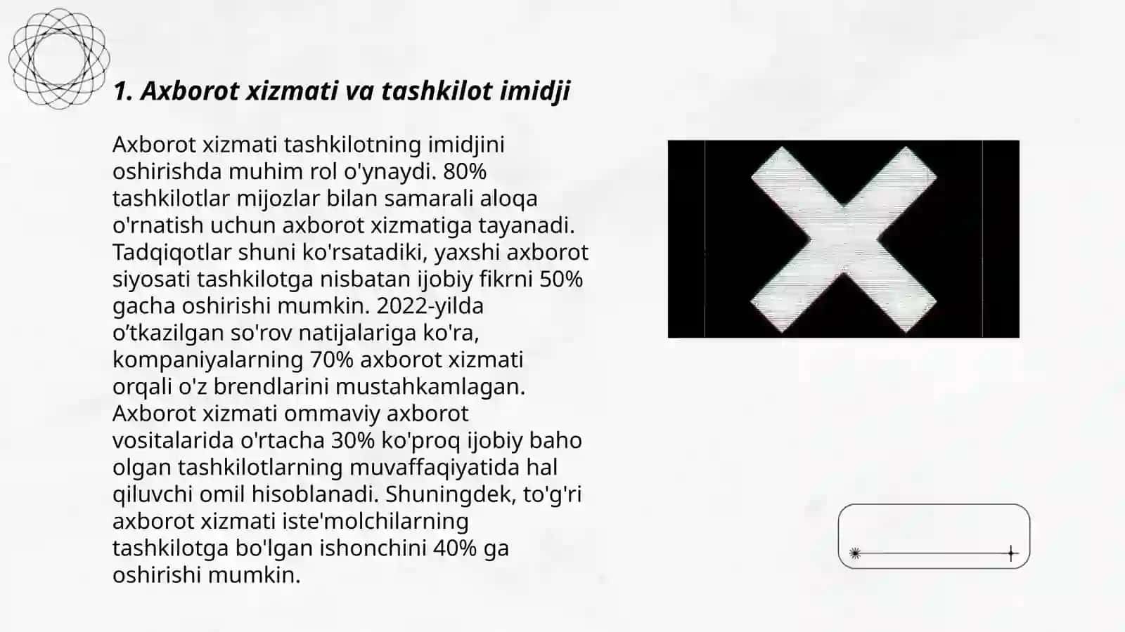 Tashkilot imidjini yaratishda axborot xizmatining oʼrni 3