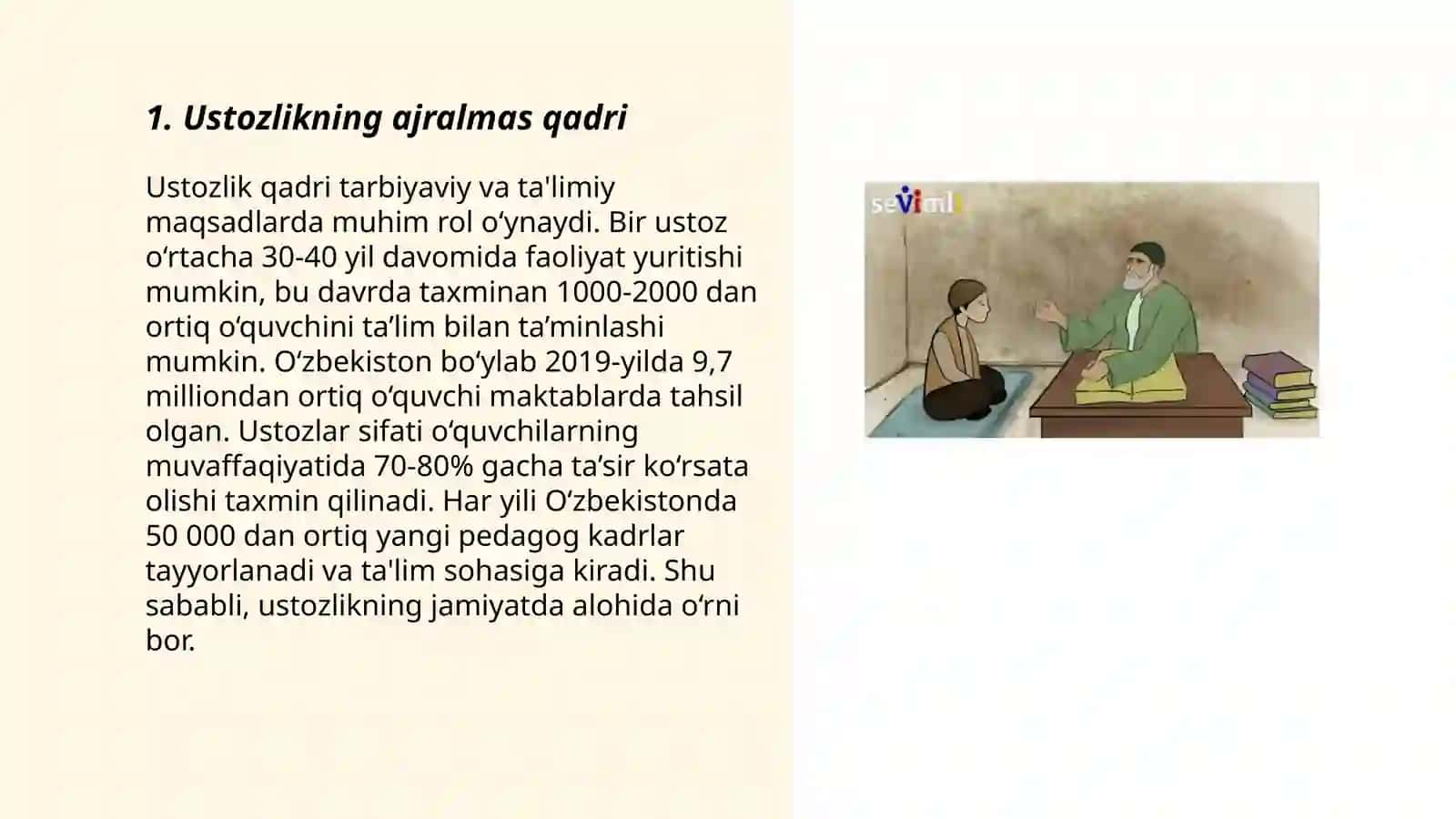 Ustozlik - qadri buyuk muallim 3