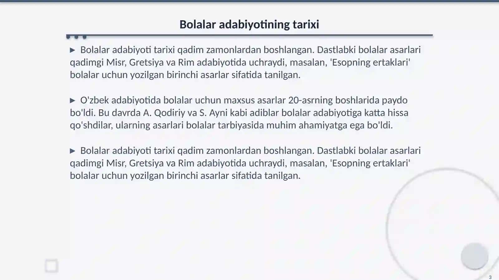 Bolalar Adiblarga Tavsif 3