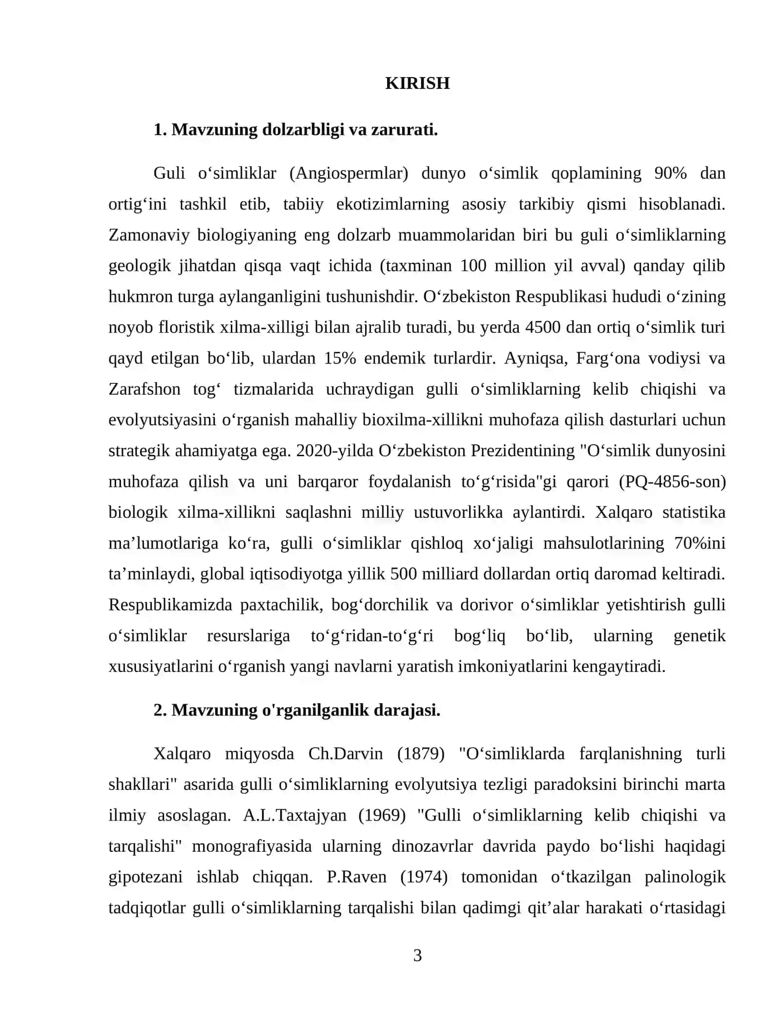Guli oʻsimliklarning kelib chiqishi 3