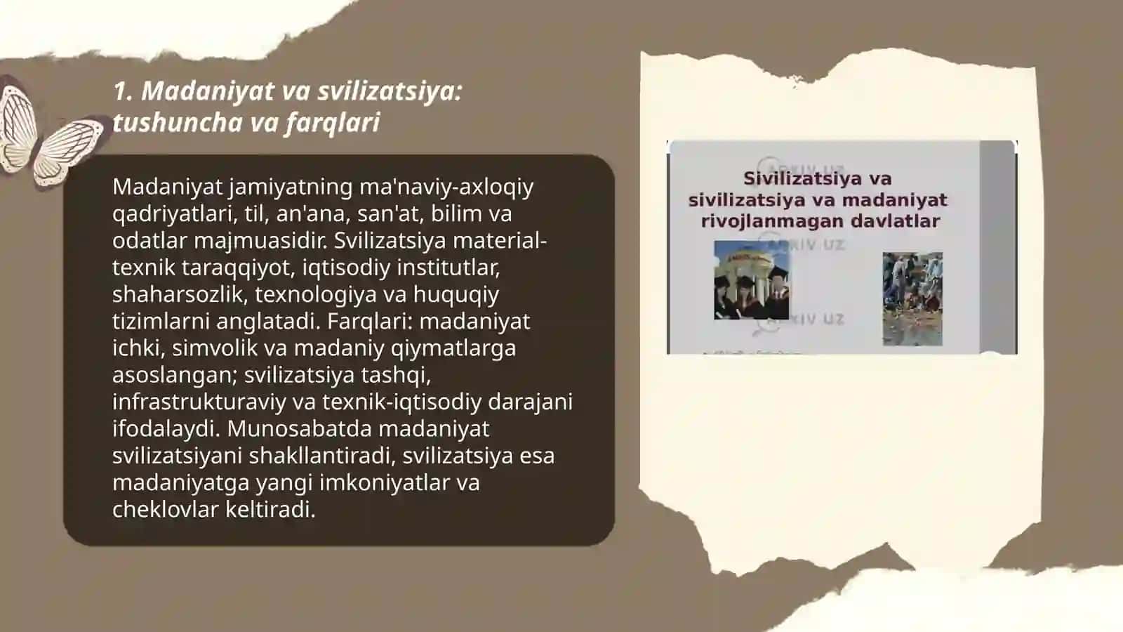 Madaniyat va svilizatsiya 3