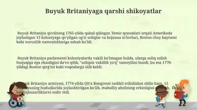 Mustaqillik Deklaratsiyasi AQSH 3