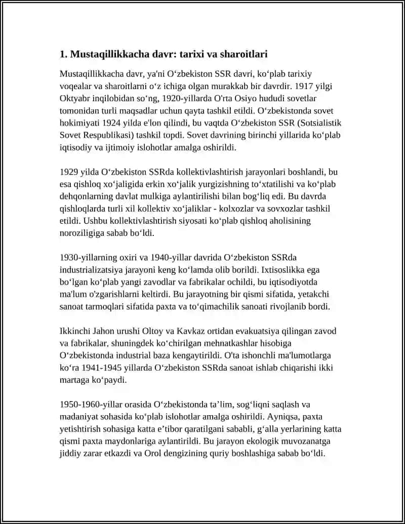 MUSTAQILLIKKACHA VA MUSTAQILLIKDAN KEYINGI MILLIY G'OYANING KO'RINISHLARINI TAHLIL QILISH 3